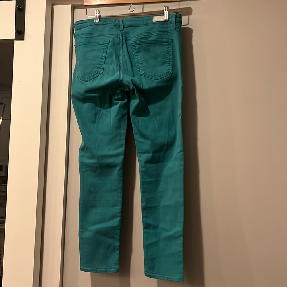 AG Adriano Goldschmied turquoise Stevie Ankle skinny jeans - Picture 3 of 4